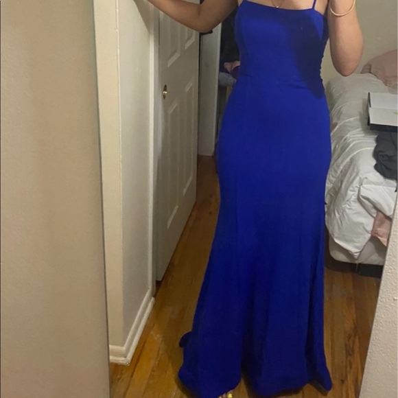 LEIGHTON FORMAL LACE-UP CREPE DRESS SZ 3 - Picture 5 of 6